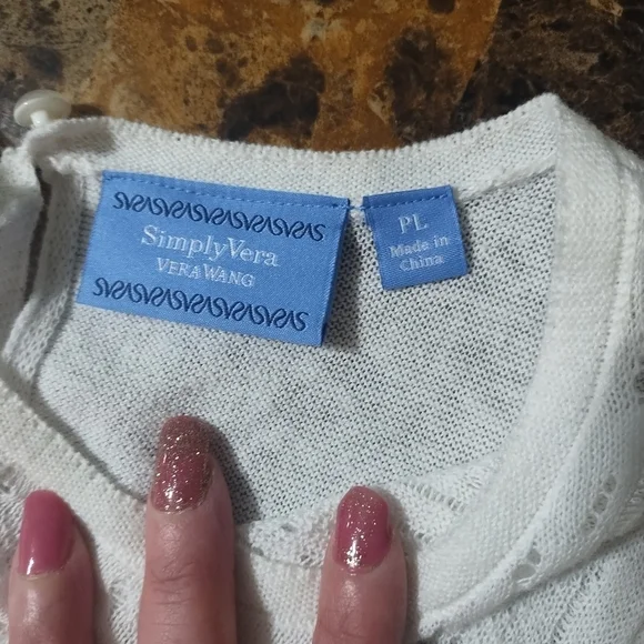 NWT Simply Vera- Vera Wang white fit and flare dress - Picture 4 of 9